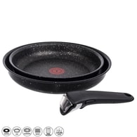 Obrázok TEFAL Súprava panvíc 24 + 28cm s odnímateľnou rukoväťou INGENIO AUTHENTIC (L6719312)